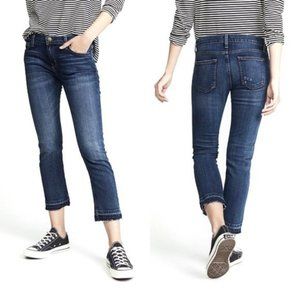 Current/Elliott Midrise Cropped Straight Leg Jeans
